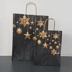Vánoční papírová taška STARS - velká
