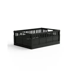 Skládací přepravka maxi Made Crate - washed black sweater