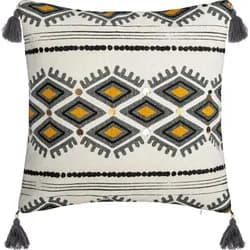 ATMOSPHERA Bavlněný povlak na polštář Aztec 40x40 cm bílý
