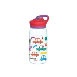 Quokka Plastová láhev s pítkem Glow Kids Cars 580 ml