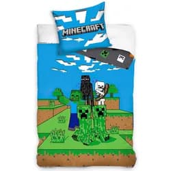 Carbotex povlečení MINECRAFT MOB MONSTERS, modro-zelené, bavlna hladká, 140x200cm + 70x90cm
