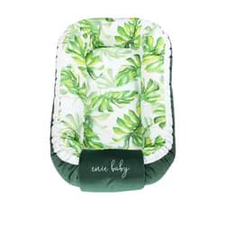 enie baby Hnízdečko VELVET green/tropical leaves