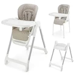 KINDERKRAFT Židlička jídelní Tulo Beige - KINDERKRAFT Židlička jídelní Tulo Beige