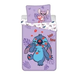 Jerry Fabrics Bavlněné povlečení 140x200 + 70x90 cm - Lilo and Stitch "Kiss"