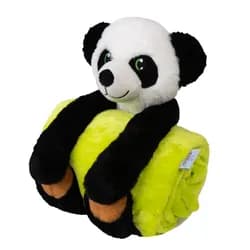 Babymatex Deka CAROL 85x100 cm - Zelená s plyšákem Panda