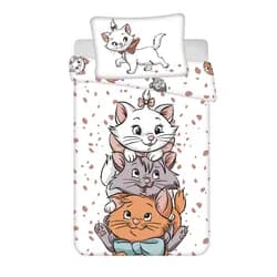 Jerry Fabrics Povlečení do postýlky 100x135 + 40x60 cm - Marie Cat "Friends"