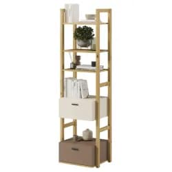 Casarredo Regál se 2 zásuvkami 51 LIMERA, dub artisan/béžová/lanýž