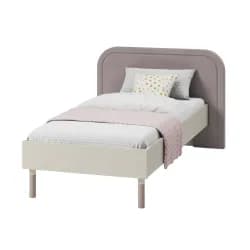 Casarredo Postel 90 x 200 cm s roštem SPOLETO kašmír/dub lanýž