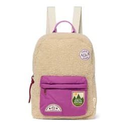 Studio Noos Teddy Midi BACKPACK batůžek s přední kapsou Ecru Purple