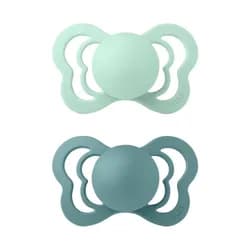 BIBS Couture ortodontický dudlík z přírodního kaučuku 2ks vel.2 - Nordic Mint / Island Sea