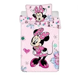 Jerry Fabrics Povlečení do postýlky 100x135 + 40x60 cm - Minnie  "Flowers 02"