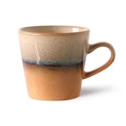 Béžovo-hnědý cementový květináč Mosse - Ø 14*14 cm Clayre & Eef