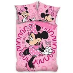 Carbotex Dětské povlečení MINNIE BÁJEČNÁ MINNIE, růžová, bavlna hladká, 140x200cm + 70x90cm