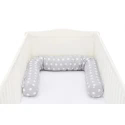 Fillikid Mantinel válec do postýlky Jersey dots grey 190 cm
