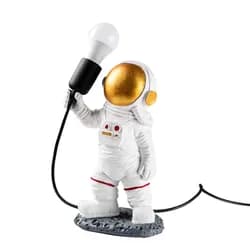 Opviq Stolní lampa Astronaut zlatá/bílá