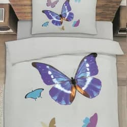 Povlečení VARIA BUTTERFLY GREY 140x200 cm Povlečení VARIA BUTTERFLY GREY 140x200 cm - 140x200 cm - 1x polštář 1x přikrývka