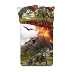 Jerry Fabrics Bavlněné povlečení 140x200 + 70x90 cm - Jurský svět