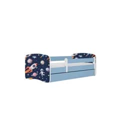 Kocot kids Dětská postel Babydreams vesmír modrá, varianta 80x180, se šuplíky, s matrací