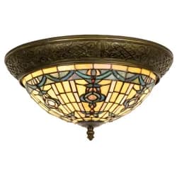 Stropní svítidlo koule s patinou - Ø 18*22 cm E27/60W Clayre & Eef