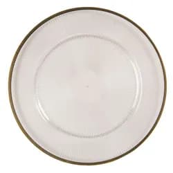 Modrá dámská šála se vzorem a třásněmi- 65*180 cm Clayre & Eef