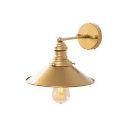 Opviq Nástěnná lampa Conical zlatá