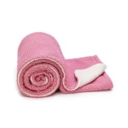 ESECO Pletená deka WARM 80x100cm - raspberry