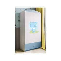 Kocot kids Dětská skříň Babydreams 90 cm medvídek modrá