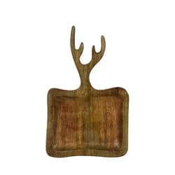 Bílé zrcadlo s dekoracemi květin Poures – Ø 27*2 cm Clayre & Eef