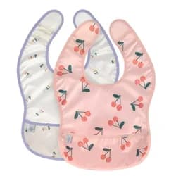 Lässig BABIES Lightweight Bib Happy Fruits cherry