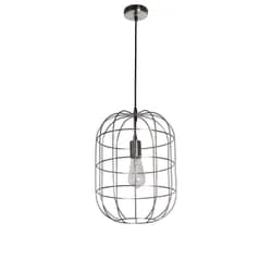 Kovové závěsné kovové světlo Capri antik stříbrná - Ø 32*22 cm Collectione