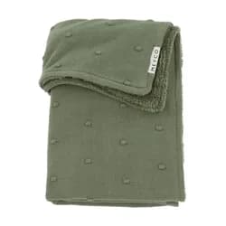 Meyco Deka Mini knots fleece - Forest green