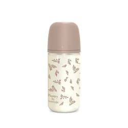 Suavinex Láhev sklo POETRY 240 ml fyziologická SX PRO +3 MF - krémová