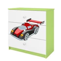 Kocot kids Komoda Babydreams 80 cm auto zelená