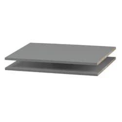 Poličky 2 ks k třídílné skříni Faktum Colette Grey Wardrobe XL