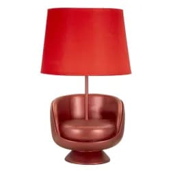 Mauro Ferretti Stolní lampa Midcentury 46 cm červená