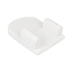 KikkaBoo Polohovací podložka z paměťové pěny klínová Airknit White