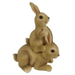 Cementový květináč ve tvaru hlavy s květinami Tete  - 12*10*9 cm Clayre & Eef