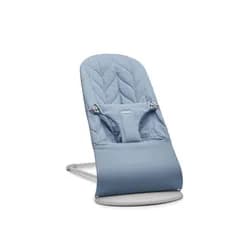 BABYBJORN Lehátko Babybjorn Bouncer Bliss Blue Petal Woven
