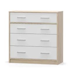Casarredo Komoda 4S TIPS dub sonoma/bílá mat