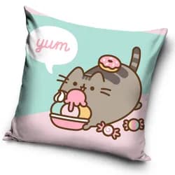 Carbotex Povlak na polštářek 40x40 cm - Kočička Pusheen "Svačinka"