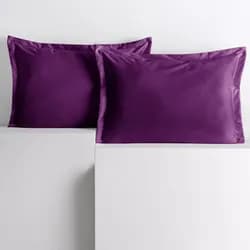 Povlaky na polštáře AmeliaHome Velvet Side Si švestkové, velikost 50x70
