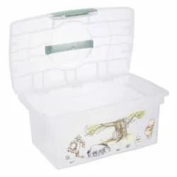 KEEEPER Cestovní box s přihrádkou na hračky, léky, kosmetiku "Winnie" - Severská zelená