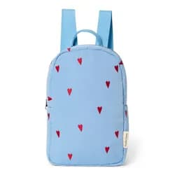 Studio Noos Puffy Mini BACKPACK batůžek Light Blue Hearts