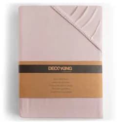 Restilo Bavlněné jersey prostěradlo s gumou DecoKing Amber šeříkové, velikost 80-90x200+30