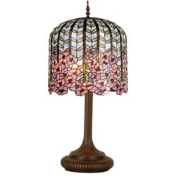 Stolní lampa Tiffany - Ø 22*32 cm 1x E14 Clayre & Eef