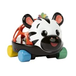 Oball Autíčko a chrastítko 2v1 Curious Car 3m+ - zebra Zen