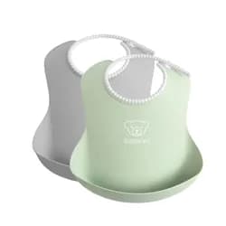 BABYBJORN Baby bryndáky 2ks pudrově zelený/šedý Babybjorn