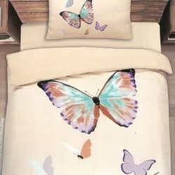 Povlečení VARIA BUTTERFLY BEIGE 3-dílná souprava 140x200 cm Povlečení VARIA BUTTERFLY BEIGE 140x200 cm - 140x200 cm - 1x polštář 1x přikrývka