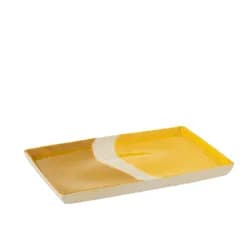Bílá kovová dekorace rybek na podstavci - 65*10*48,5 cm J-Line by Jolipa
