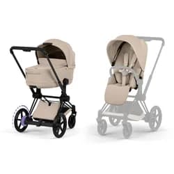 Cybex e-Priam Comfort kompletní kočárek 2026 - Matt Black / Cozy Beige